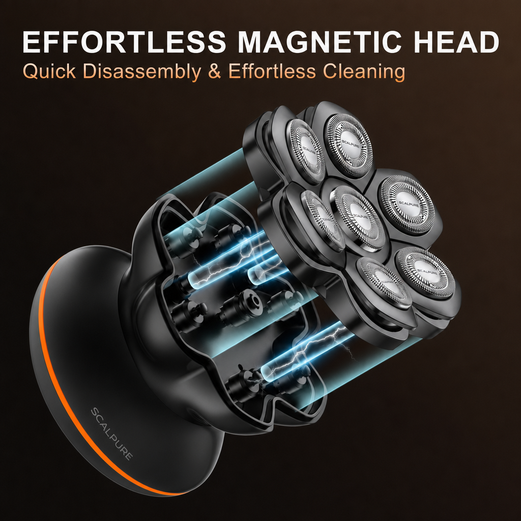 Scalpure Black effortless magnetic head