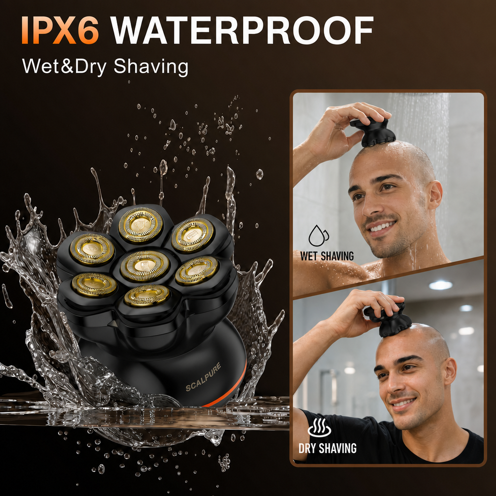 Scalpure Black IPX6 waterproof
