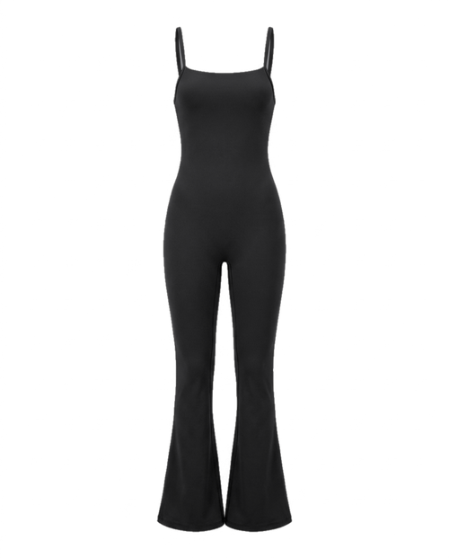Volsa Flare Jumpsuit in black