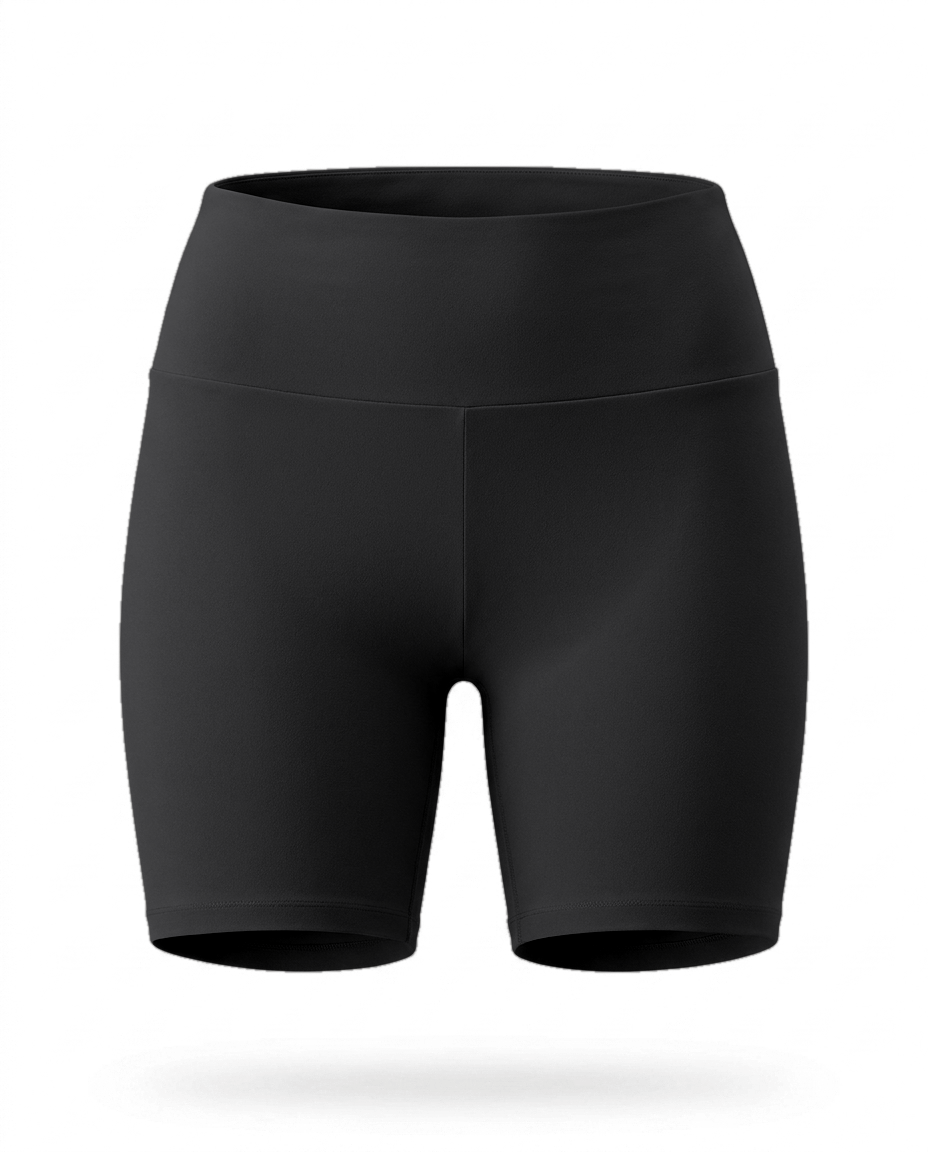 Volsa High Waist Shorts in black