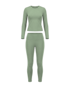 Volsa Long Sleeve Set in sage